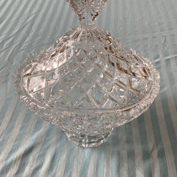 Marquis by Waterford dish with fan lid - Picture 10 of 11